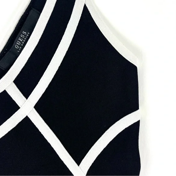 Guess Mirage Colorblock Fringe Bodycon Bandage Dress - Picture 8 of 11